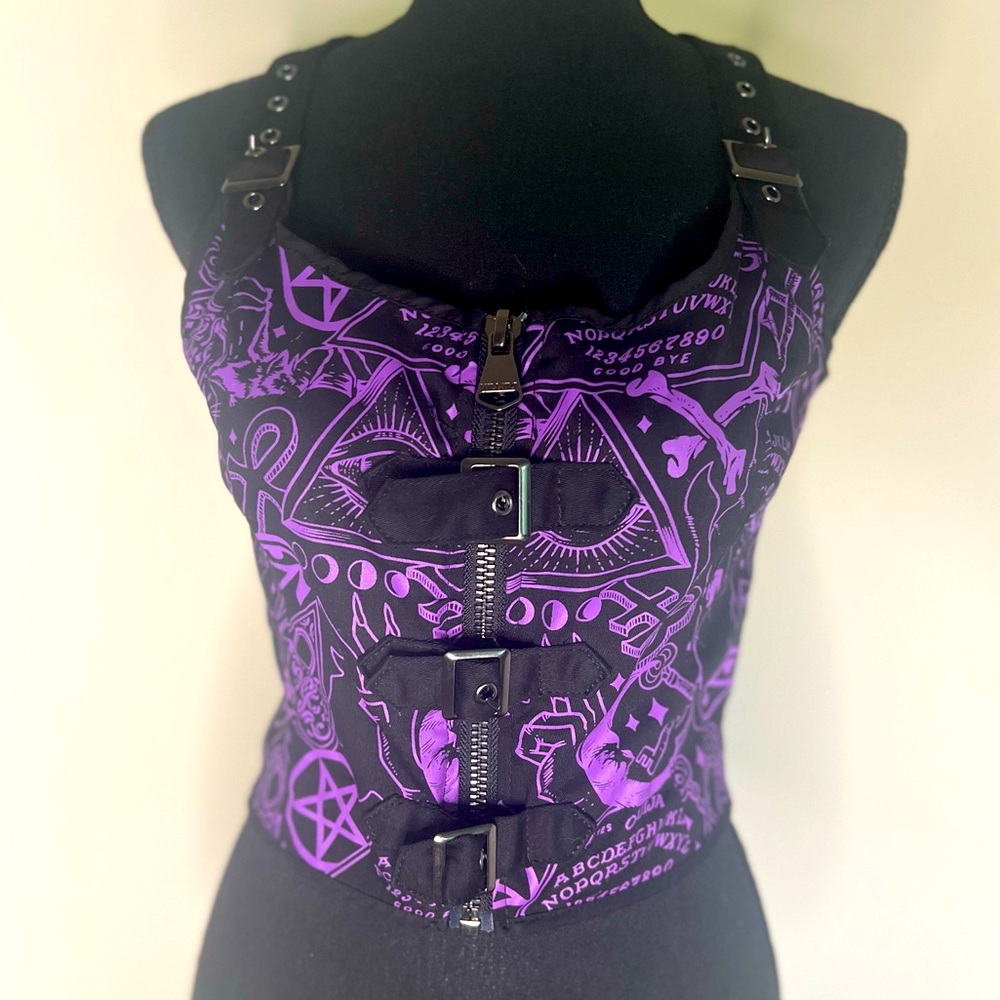 Killstar Purple goth crop top